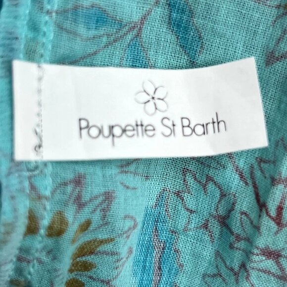 NEW POUPETTE ST BARTH Nana Beach Top in Light Blue Paquerette, Size Small, NWT - Picture 8 of 12